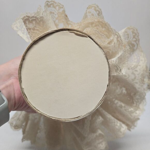 Vintage Corn Husk Cream Lace Angel Doll Christmas Wedding Decor Figurine - Picture 7 of 8